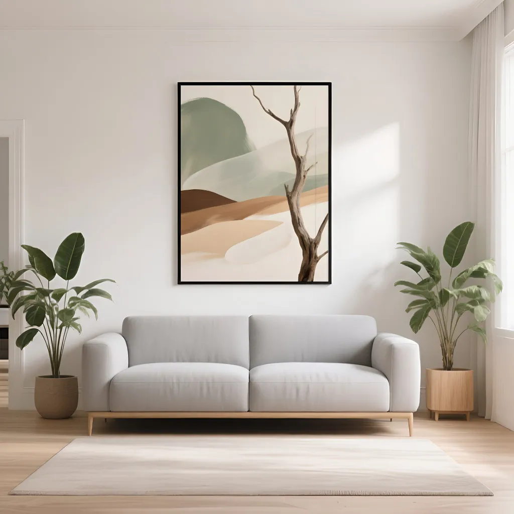 PixuPrint Abstract landscape with tree