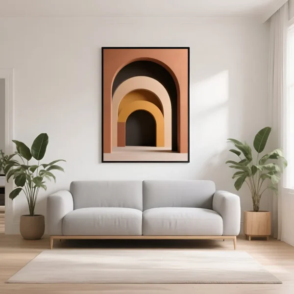 PixuPrint Colorful Layered Archways