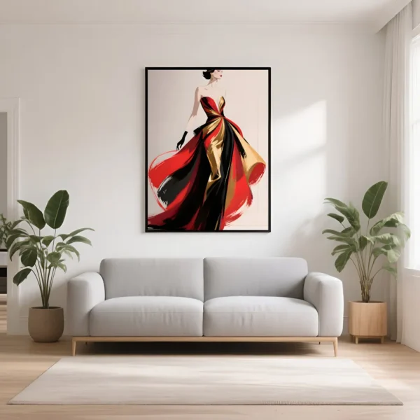 PixuPrint Dance Of Crimson And Gold