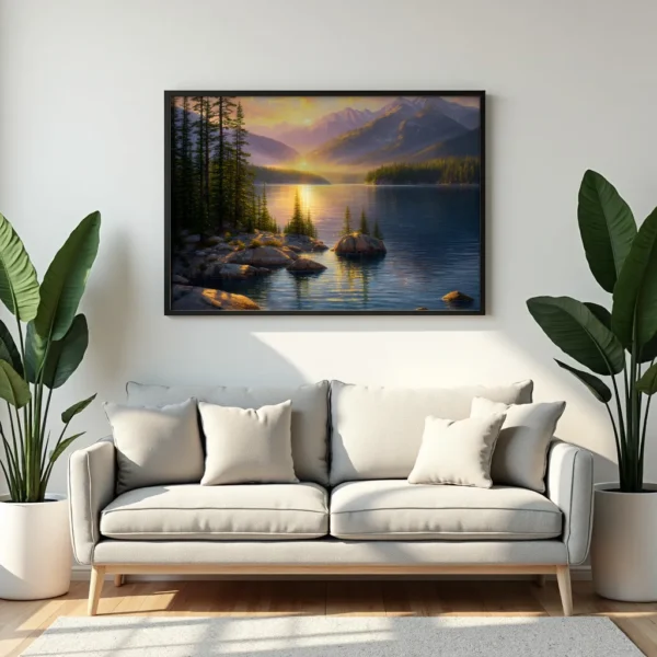 PixuPrint First Light on the Lake