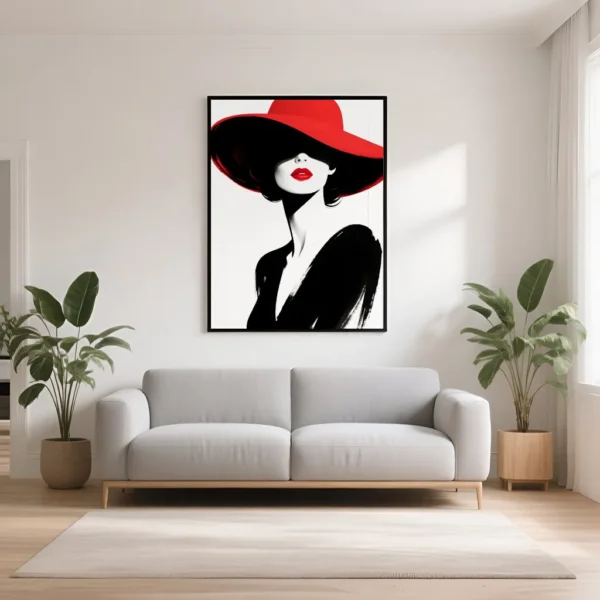 PixuPrint Lady In Red