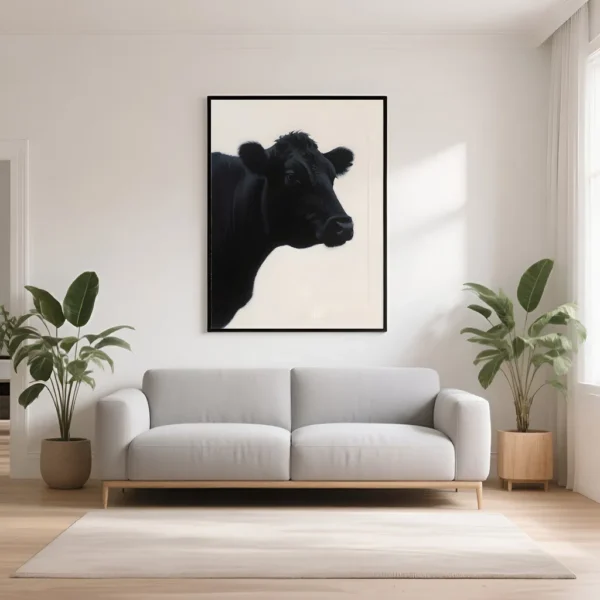 PixuPrint Midnight Cow