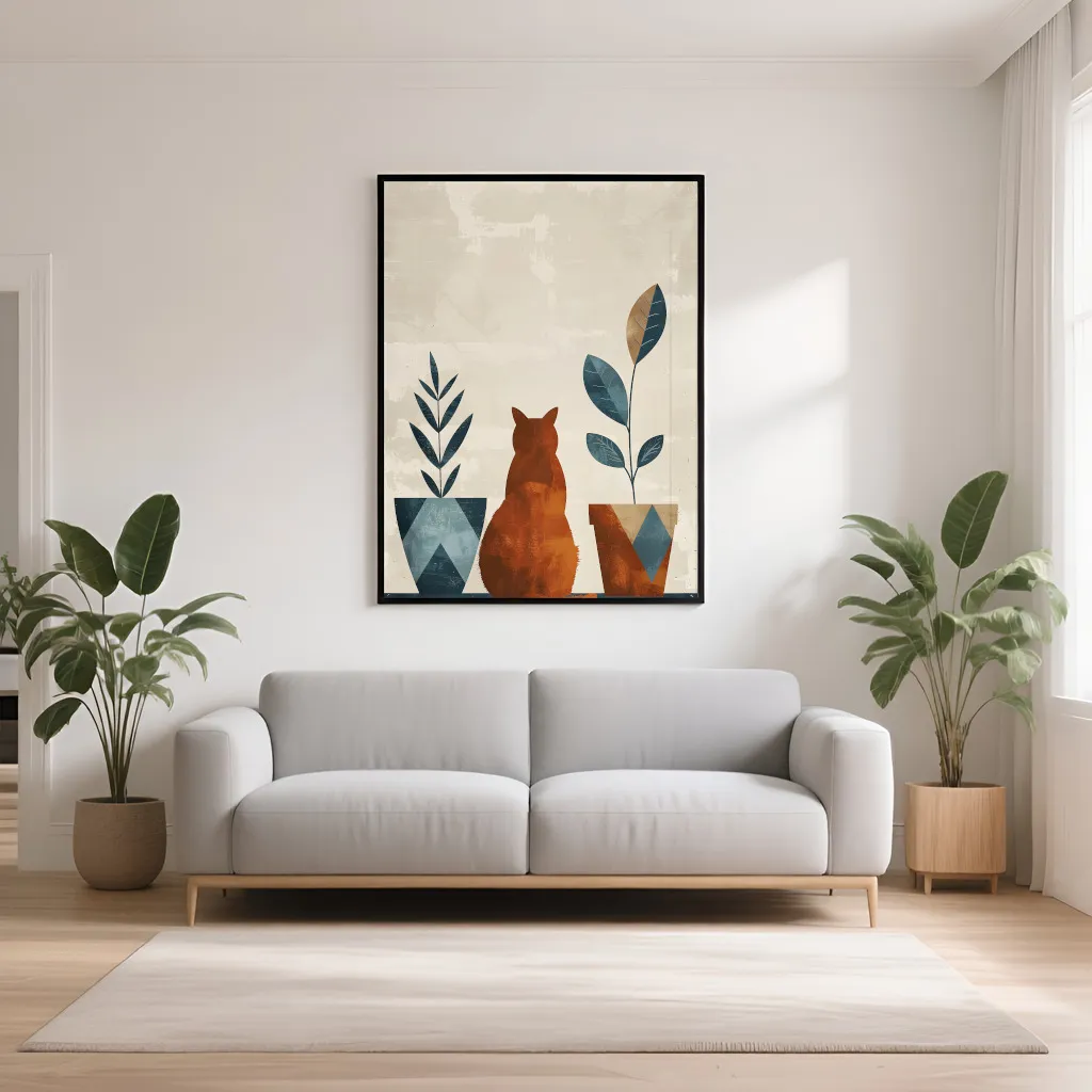 PixuPrint Minimalistic Illustration Geometric Shapes Boho