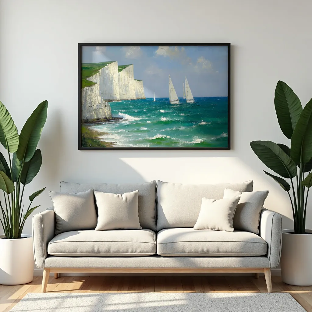PixuPrint White Cliffs and Sails