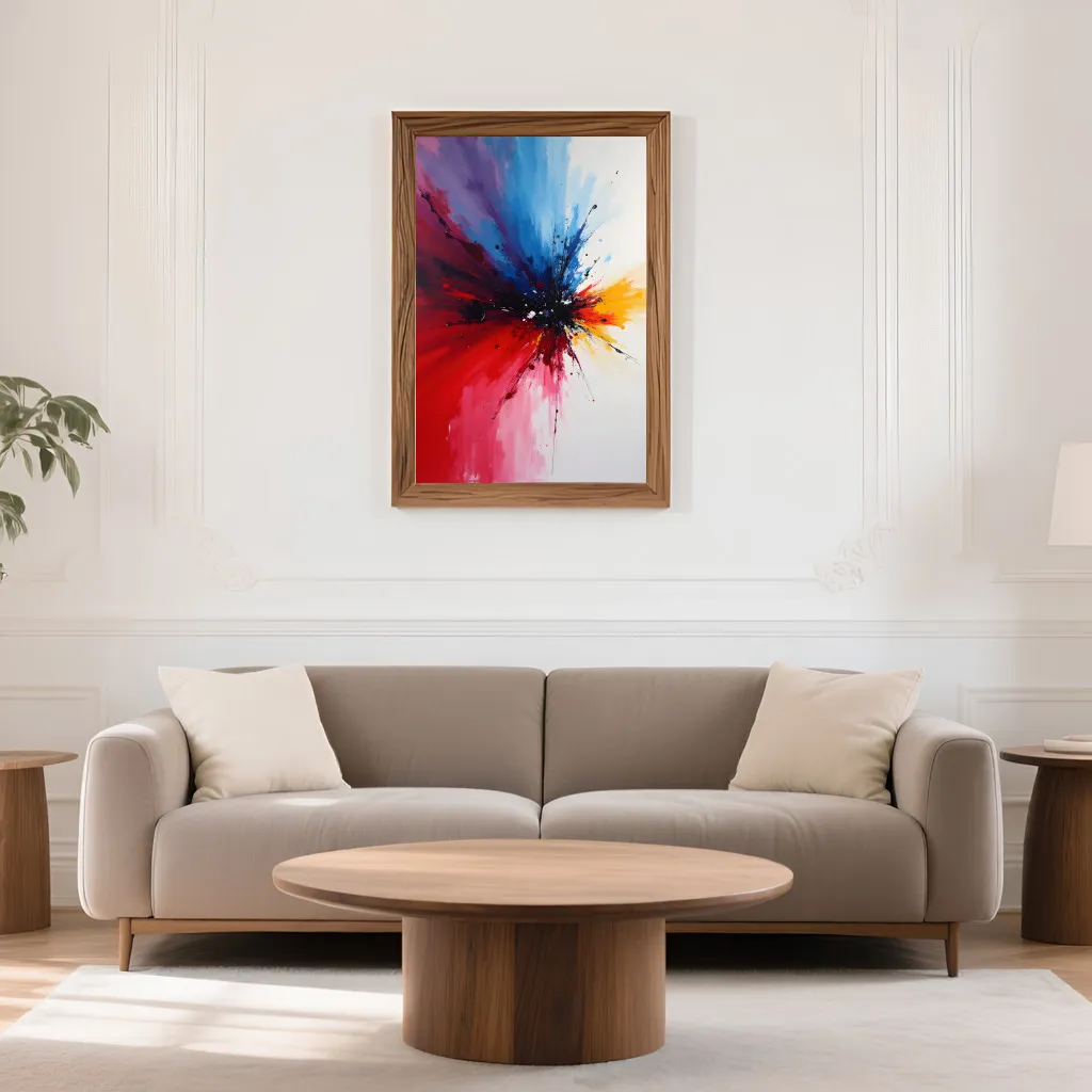 PixuPrint Abstract Art Colorful Explosion
