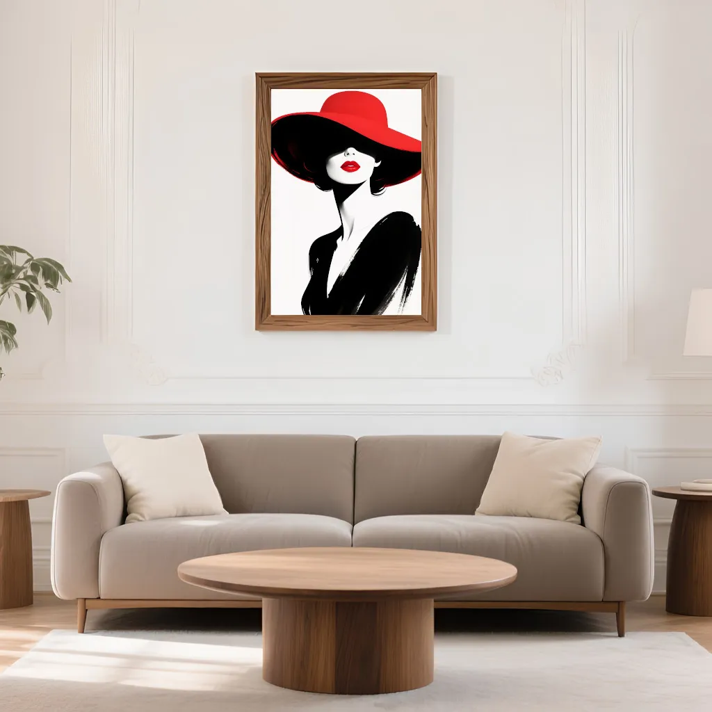 PixuPrint Lady In Red