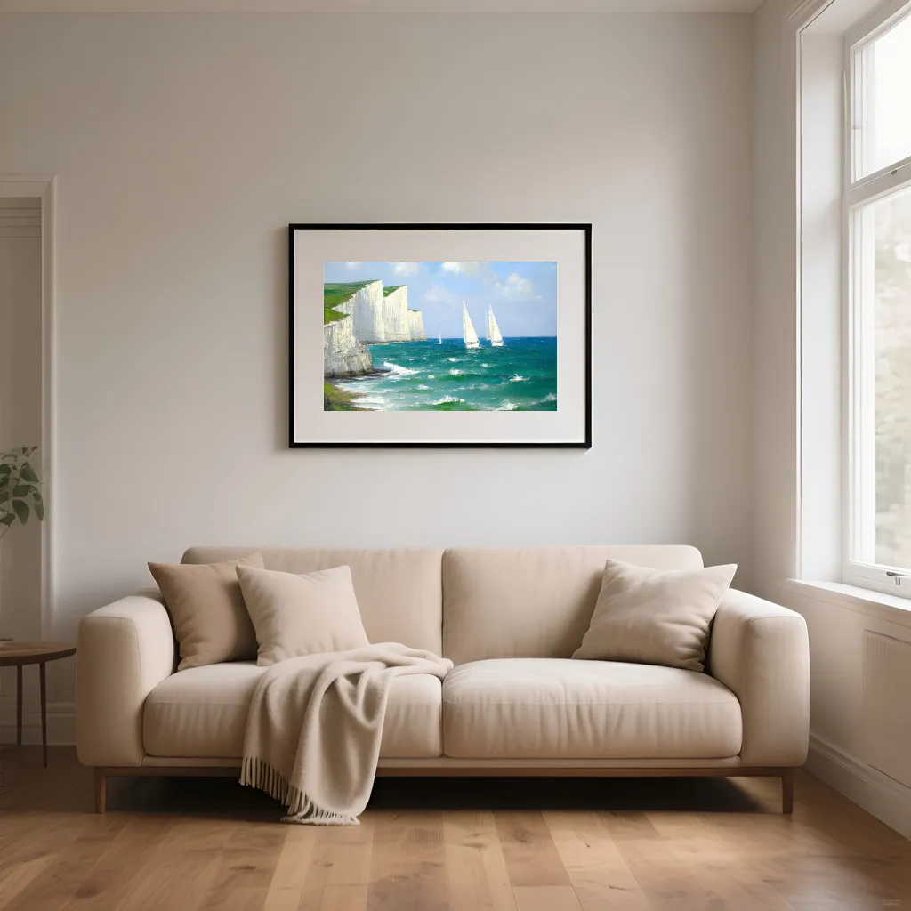 PixuPrint White Cliffs and Sails