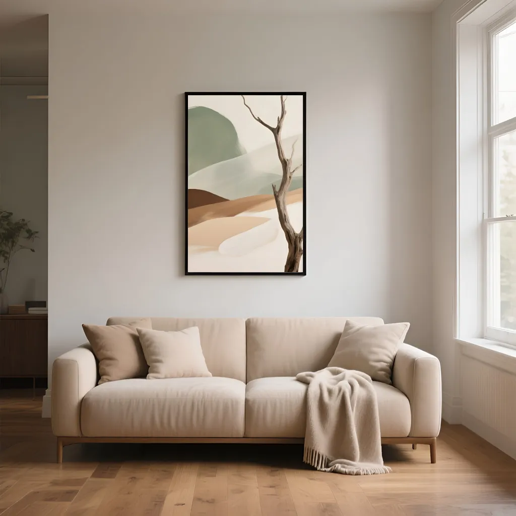 PixuPrint Abstract landscape with tree