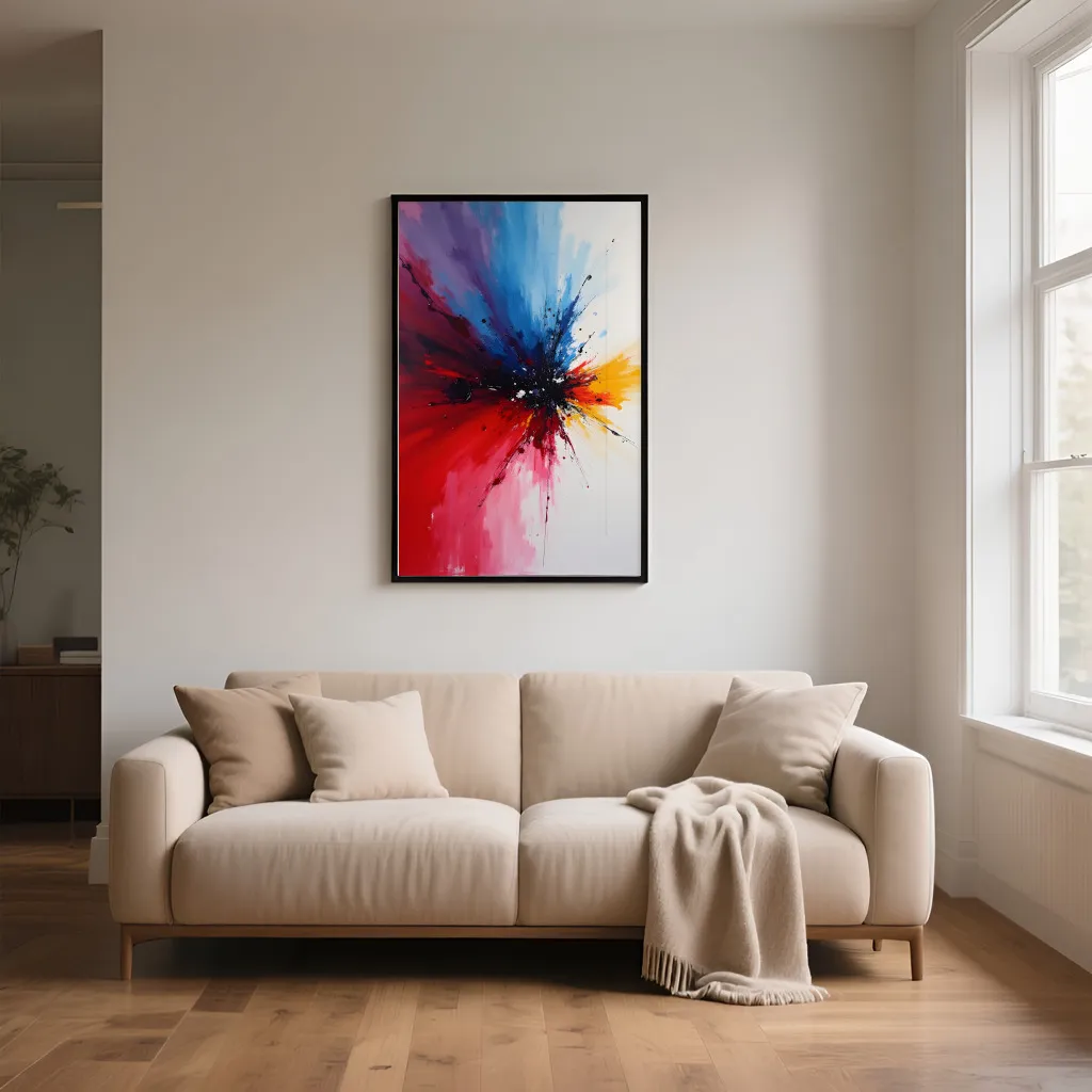 PixuPrint Abstract Art Colorful Explosion