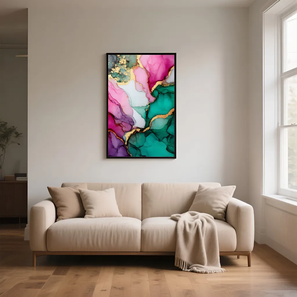 PixuPrint Colorful Abstract Ink Art