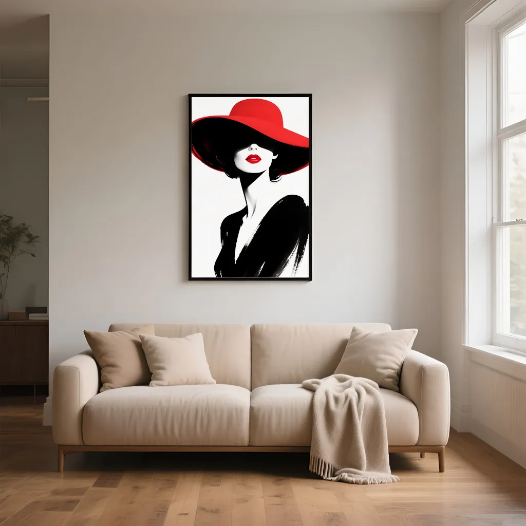 PixuPrint Lady In Red