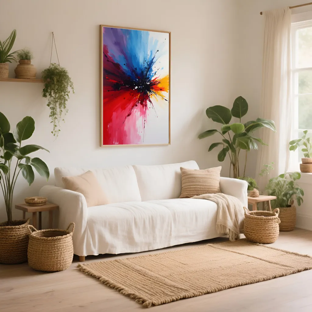 PixuPrint Abstract Art Colorful Explosion