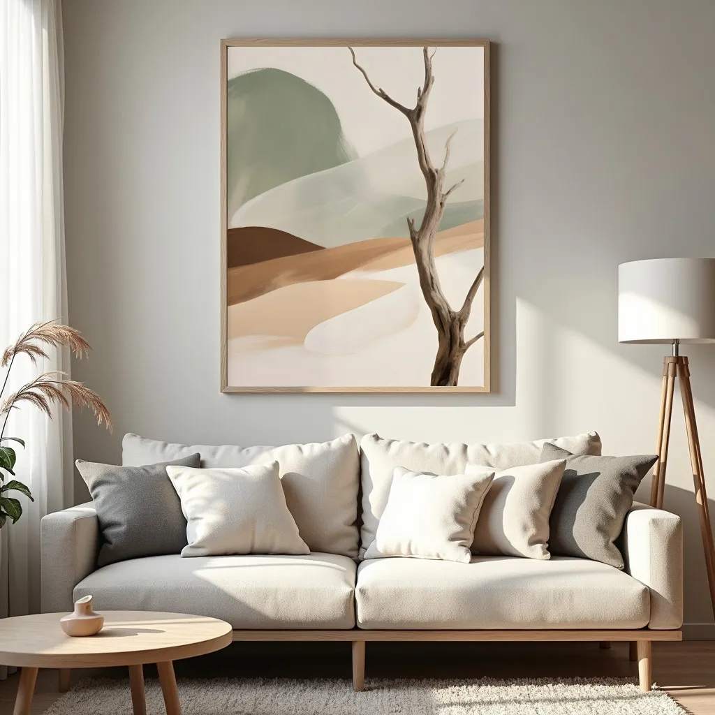 PixuPrint Abstract landscape with tree