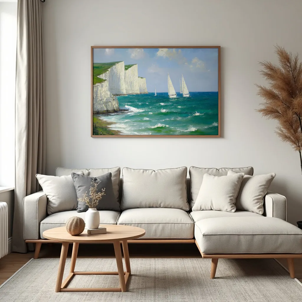 PixuPrint White Cliffs and Sails
