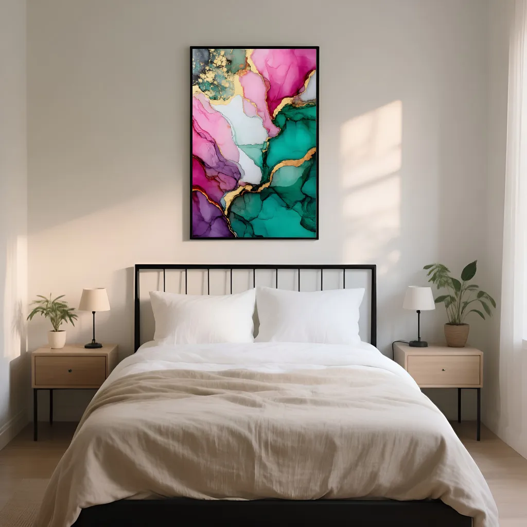 PixuPrint Colorful Abstract Ink Art
