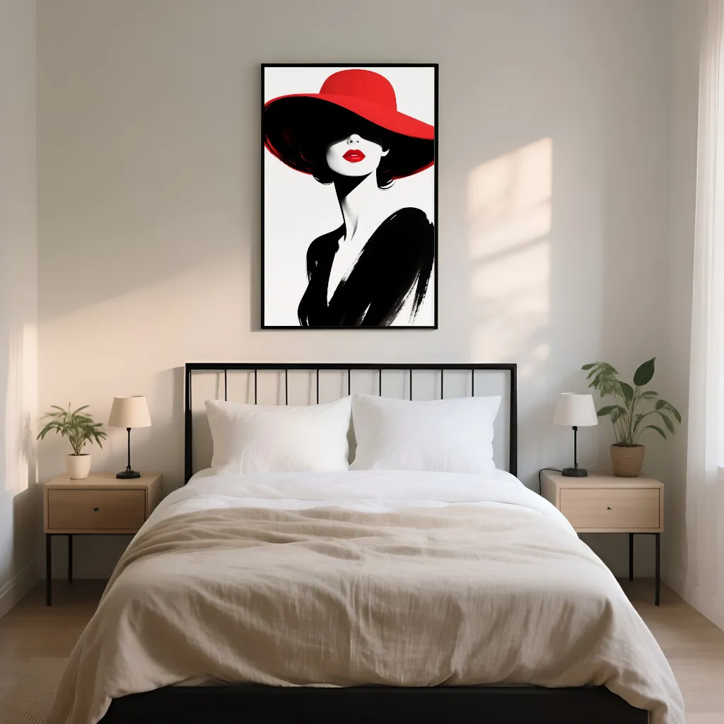 PixuPrint Lady In Red