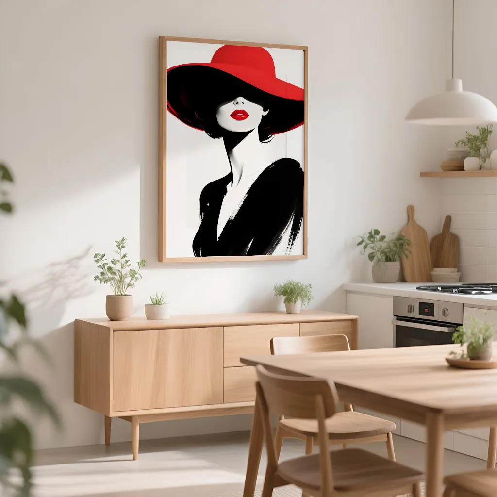 PixuPrint Lady In Red