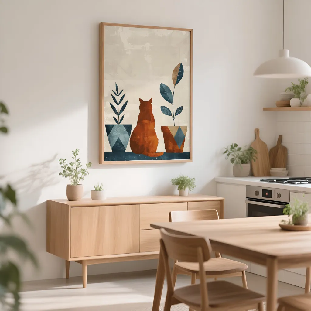 PixuPrint Minimalistic Illustration Geometric Shapes Boho