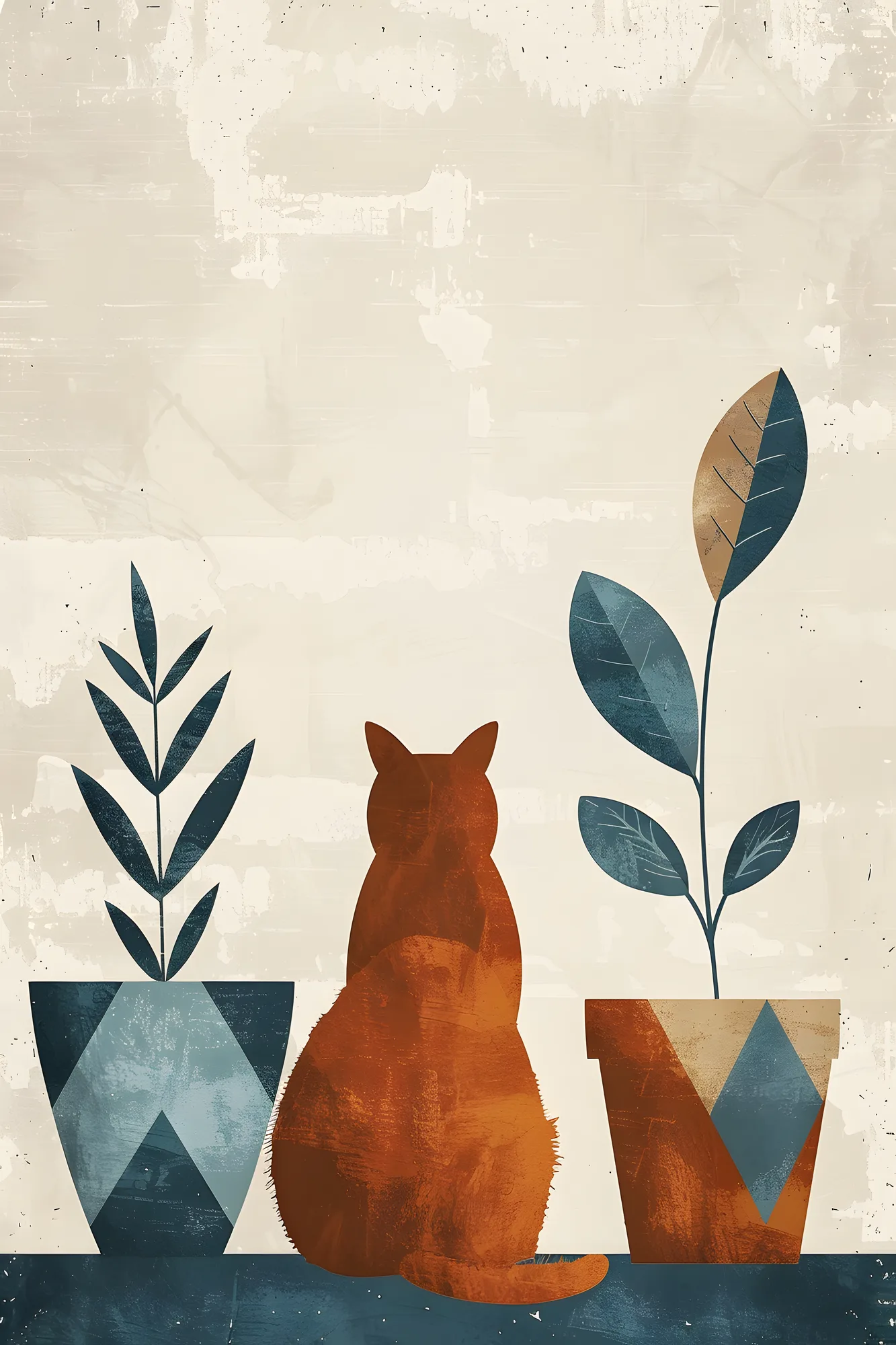 PixuPrint Minimalistic Illustration Geometric Shapes Boho