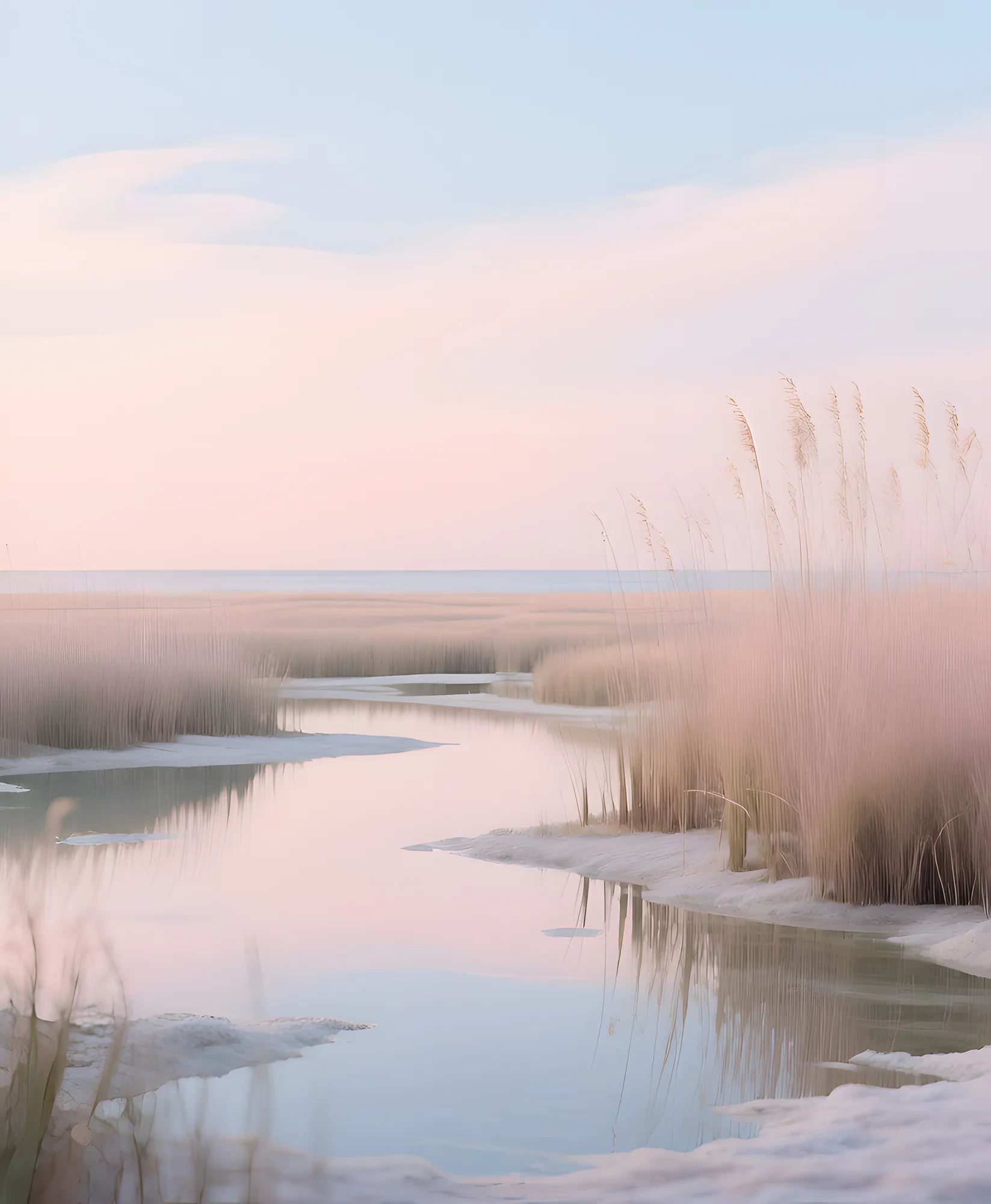PixuPrint Winter Reeds