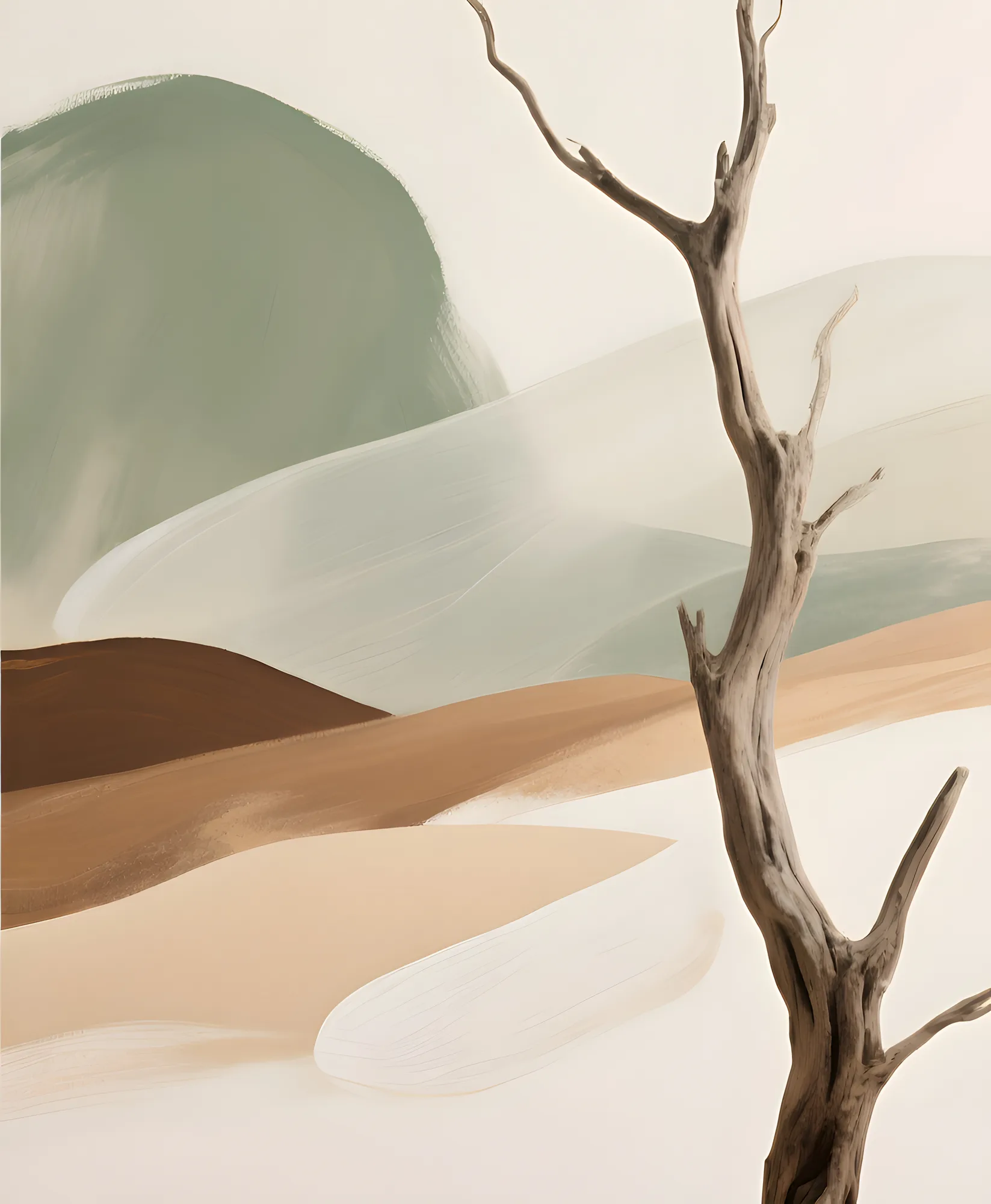 PixuPrint Abstract landscape with tree
